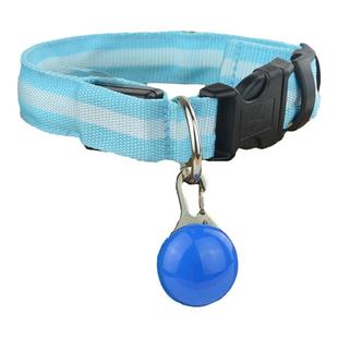 狗狗发光项圈泰迪小狗脖圈大中型犬夜光铃铛吊坠宠物荧光遛狗神器