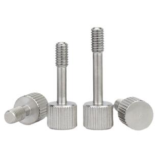金超304不锈钢小头手拧松不脱螺丝 平头滚花松不脱出螺钉M3M4M5M6