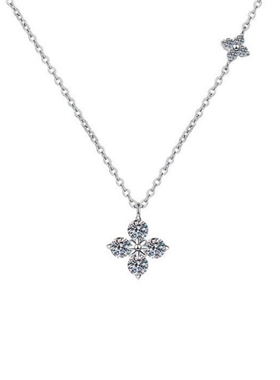 诗予饰幸运四叶草冷感轻奢锁骨链