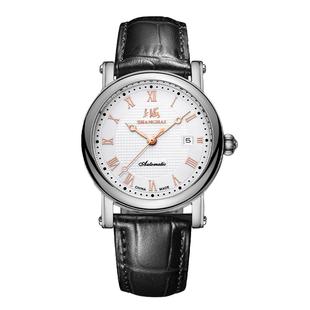 上海手表国民系列复古休闲自动机械表国产官方正品皮带男腕表X627