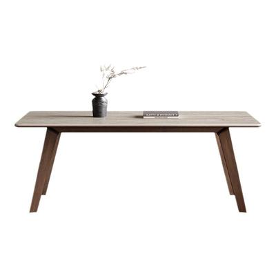 奥古斯特中古风实木洞石岩板餐桌