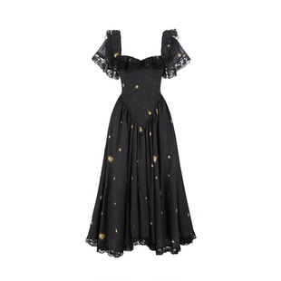 《鹦鹉梨严选》黑夜群星连衣裙SelkieCollection SKSCG1740VLP487