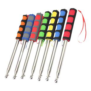 导游伸缩旗杆万能伸缩杆红旗户外领队加粗旅游手举手持不锈钢小型