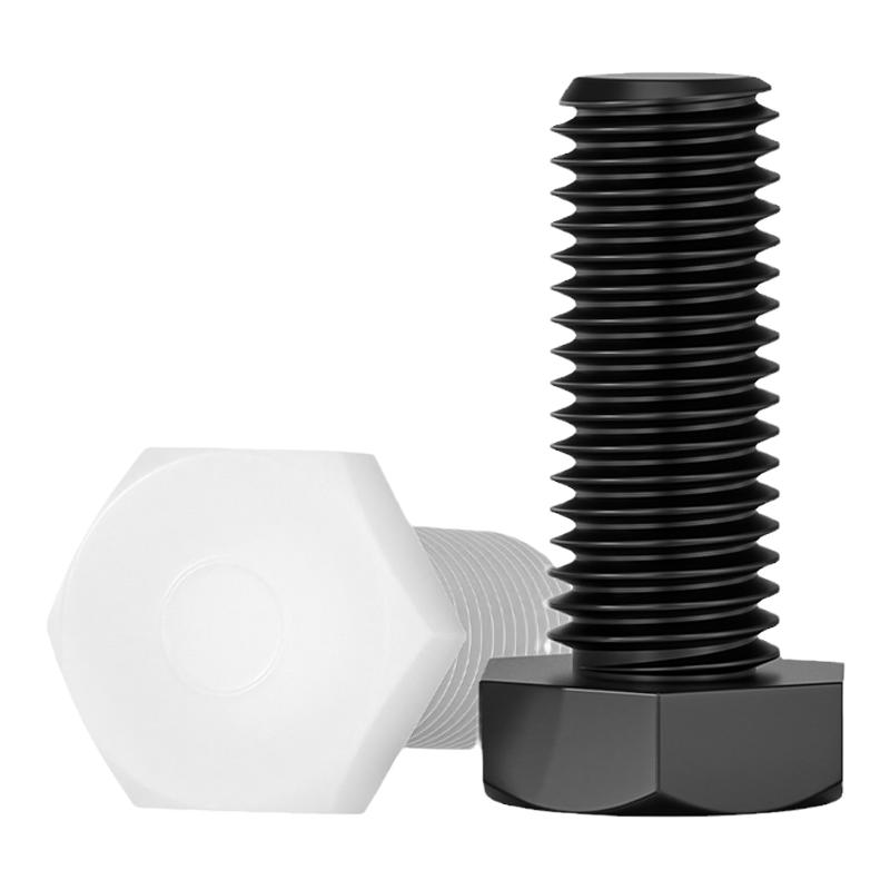 绝缘阻燃尼龙塑料塑胶外六角螺丝螺栓加长螺杆M3M4M5M6M8M10M12mm