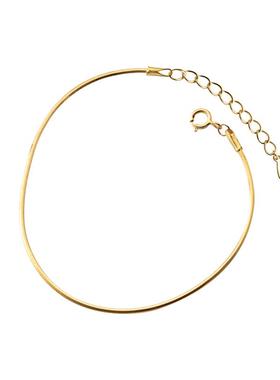 金手链黄金色配水晶超耐看超闪银