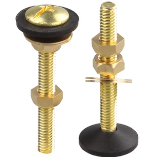 老式分体马桶水箱螺丝抽水座便器配件固定铜螺栓密封垫圈加长