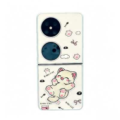 pocket2可爱玩耍小猫折叠手机壳