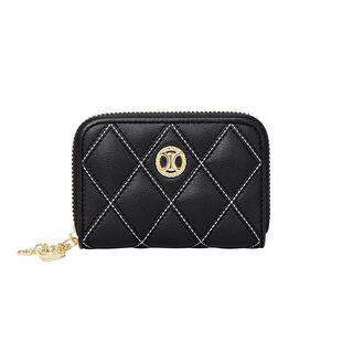 Cnoles蔻一新款短款钱包经典菱格设计多卡位钱包大容量便携小卡包