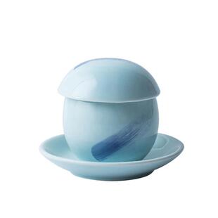 日式手绘鸡蛋碗盅陶瓷鸡蛋羹盅炖蛋盅小蒸蛋碗带盖燕窝盅日式餐具