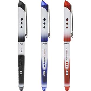 日本pilot百乐笔威宝直液式走珠笔大容量学生签字刷题中性笔学霸学生水笔可换芯黑色BLN-VBG 威宝熊猫笔