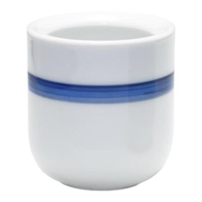 小厚杯咖啡杯半釉/蓝边景德镇