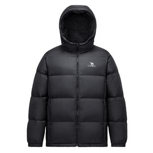 骆驼男装连帽羽绒服男款加厚羽绒防寒服2025年新款防风面包服短款