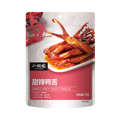小胡鸭鸭舌根根入味手工卤制