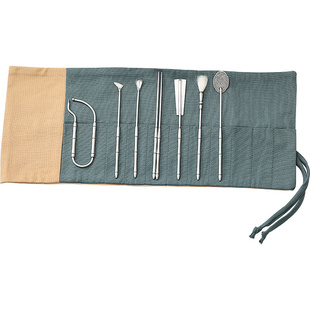 纯铜镀925银仿古压香灰香道套装香篆用具七件套打篆手工制香工具