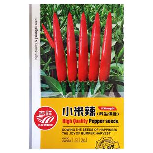 小米辣种子 农田菜园中熟老果大红辣味香浓单生朝天椒辣椒蔬菜籽