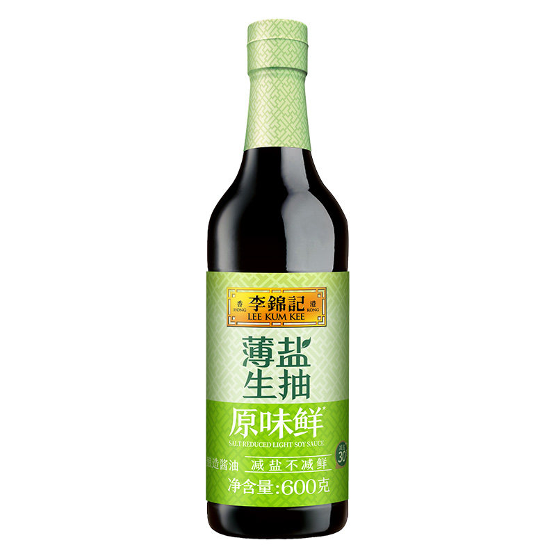 李锦记薄盐生抽原味鲜600g*2瓶
