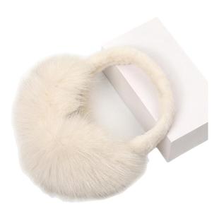 毛绒耳罩女冬季东北旅游白色可爱保暖防冻保暖耳捂耳包护百搭耳套
