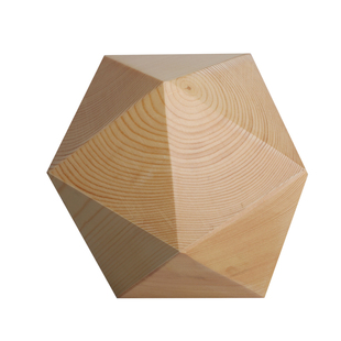 实木几何圆锥切面球体柱多边体北欧创意陈设定制家具摆件软装道具