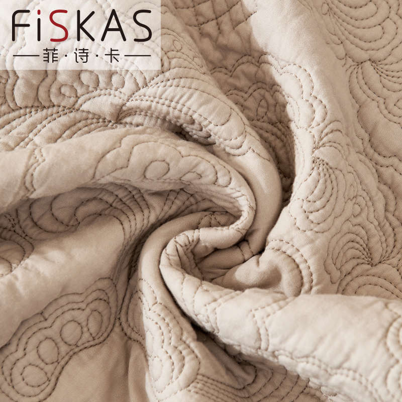 欧式刺绣纯棉沙发垫四季通用2024新款高级防滑直排沙发坐垫子套罩