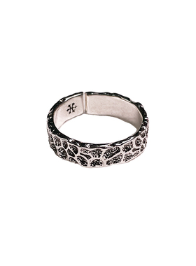 复古锤纹高级感戒指情侣网红款