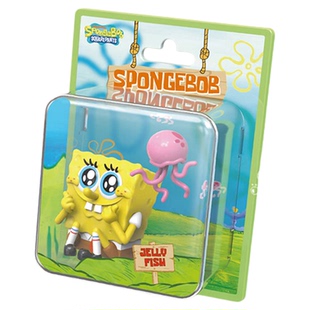 KKV正品海绵宝宝心动图鉴系列盲盒动画周边磁吸公仔玩具摆件礼物