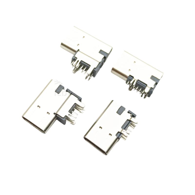 3.1TYPE-C侧插母座90度 6P14P 16P 24P 加高2.7连接器 USB3.1快充