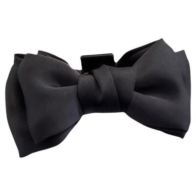 公主头黑色蝴蝶结小抓夹夹子头饰