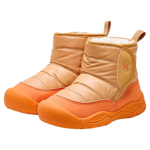 卡特兔户外徒步儿童运动鞋登山鞋秋冬防水防滑高帮加绒儿童棉鞋