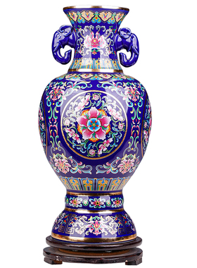 高端陶瓷花瓶客厅插花酒柜摆件