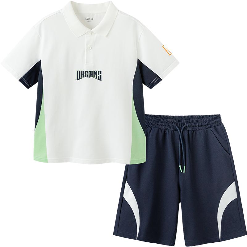 巴拉巴拉男童夏季短袖运动服套装