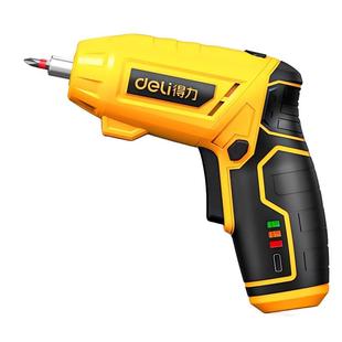 得力电动螺丝刀充电式家用小型起子机多功能电批锂电电钻工具套装