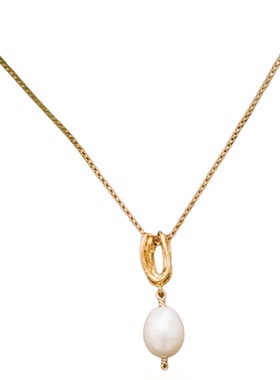 Alighieri线圈天然珍珠耳环项链