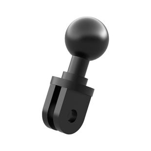 铝合金17mm球头转Gopro连接杆手机底座骑行万向夹支架两叉改装件