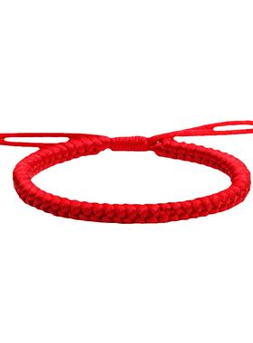 红绳手链男女手工编织儿童情侣2026马年本命年太岁手绳银生肖编绳