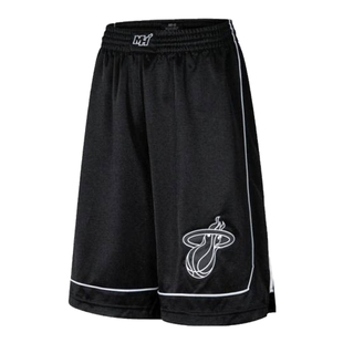 NBA官方Mitchell&Ness 热火男子复古潮流运动球裤篮球裤