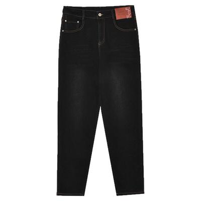 紧身加绒长裤一粒扣休闲裤