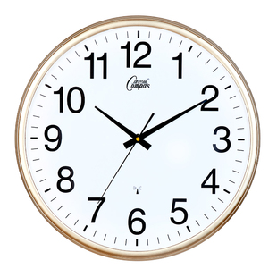 康巴丝钟表挂钟客厅静音挂表大号电子钟定制标准化考场专用电波钟