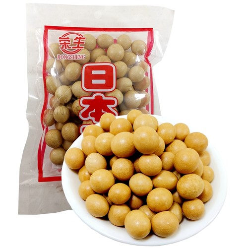 河北荣生日本豆130g*4袋起驴皮豆80后怀旧零食裹衣花生休闲鱼皮豆