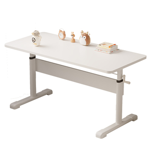 升降书桌儿童学习桌小学生家用写字书桌实木可升降学习桌套装椅