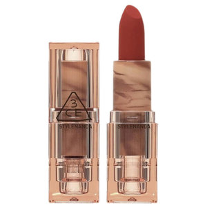 3CE亚克力口红唇膏丝绒哑光砖红肉桂琥珀茶透明暮色红棕雾气草莓