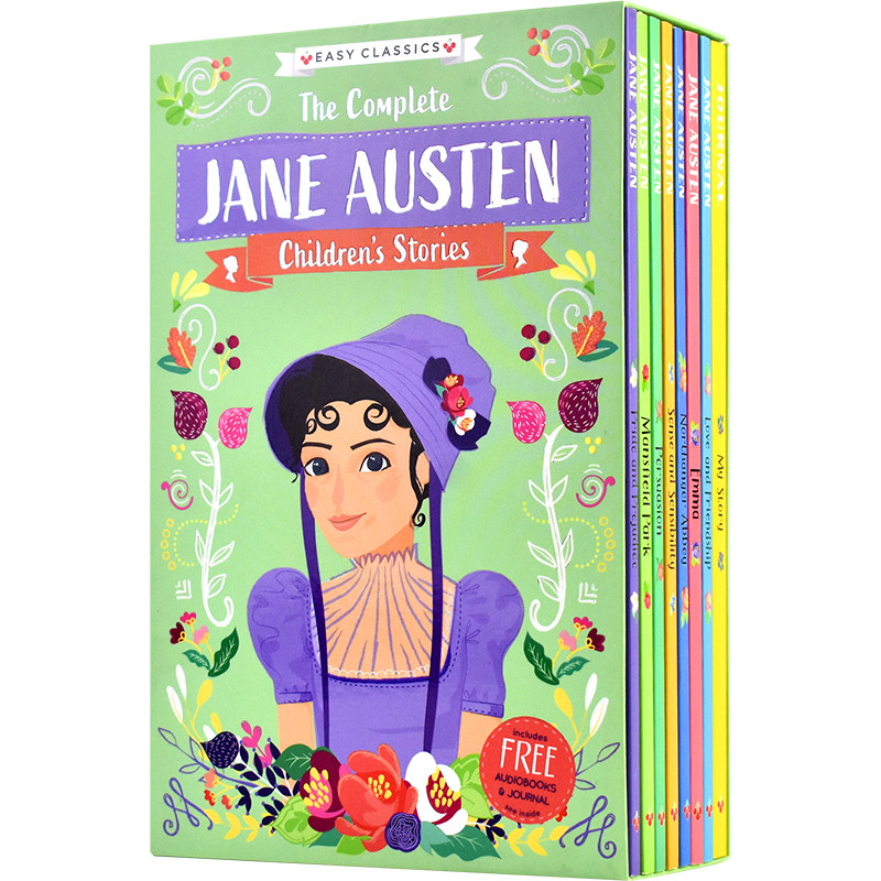 The Complete Jane Austen Children's Stories 简·奥斯汀儿童经典故事全集8册 桥梁书 有声读物 英文原版进口图书