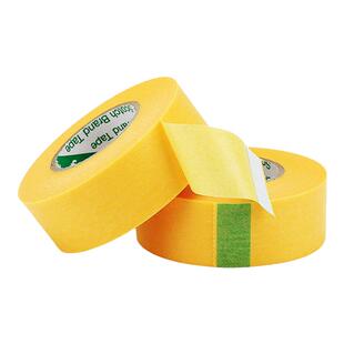 3M2688黄色美纹纸胶带18MM24MM耐高温遮蔽汽车喷漆胶带无痕不留胶