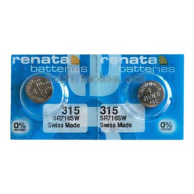RENATA瑞士 315纽扣电池 氧化银 1.55V 纽扣电池 手表电池SR716SW