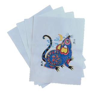 正宗武强年画十二生肖手工木版年画狗鼠牛虎兔龙蛇马羊猴鸡狗猪