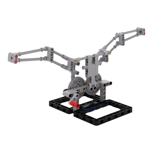 小小工程师国产积木小颗粒机械组模型科技拼装平行四边形振翅机构