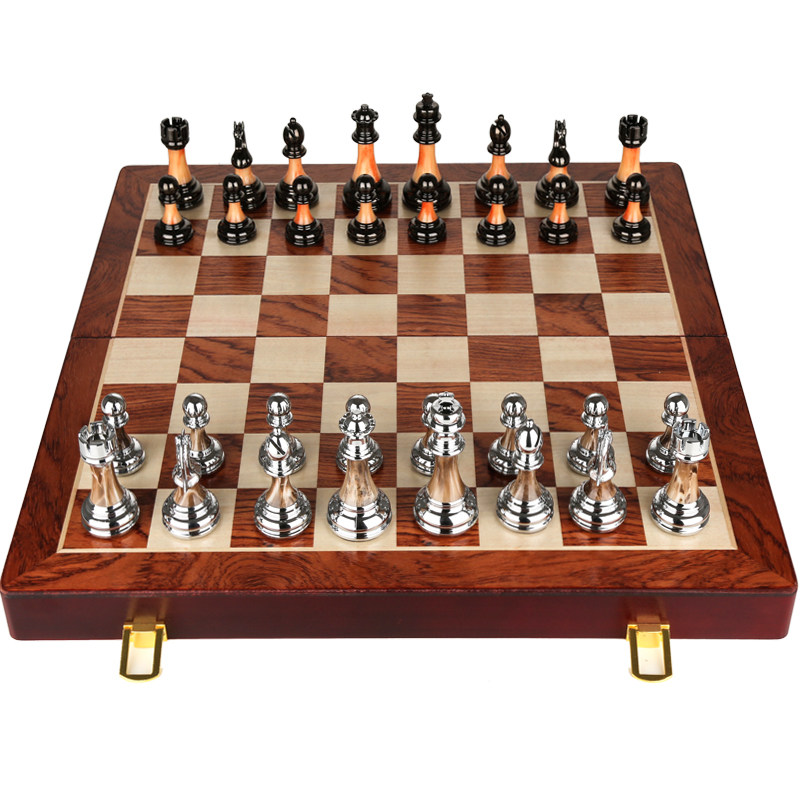 国际象棋高档礼盒套装折叠棋盘