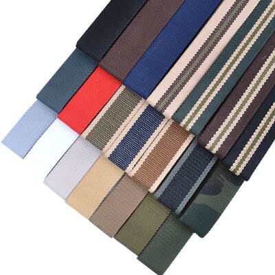 无头帆布腰带加长加厚编织尼龙带