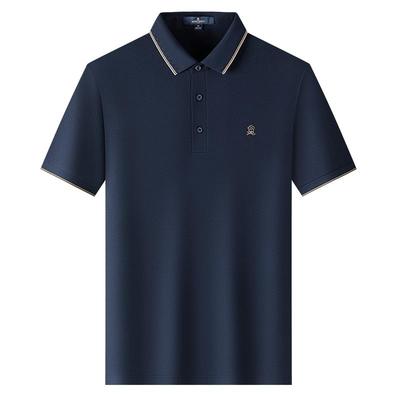 夏季商务休闲短袖t恤纯色polo衫