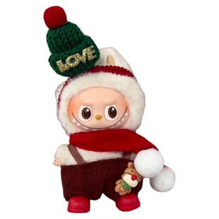 拉布布迷你4.0娃服labubu心底密码四代mini娃衣圣诞公主裙款衣服