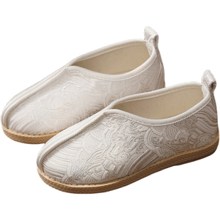 男童汉服鞋春秋新款中国风绣花鞋黑色复古风表演鞋儿童老北京布鞋